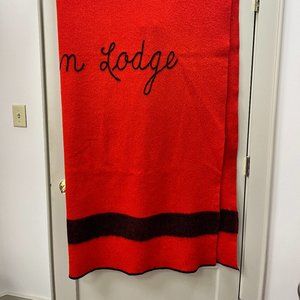 Lovely Red Wool Camp Blanket